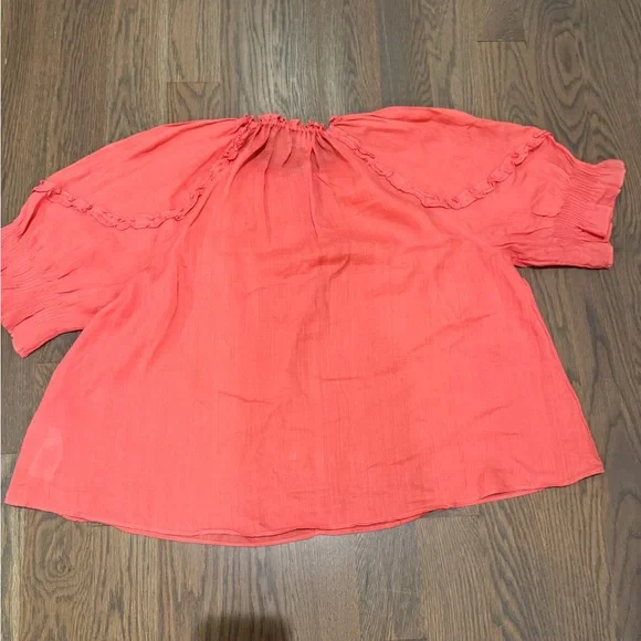 Women's Coral Peasant Blouse - Lightweight V-Neck
Aritzia Wilfred Reiki Blouse - Picture 3 of 9